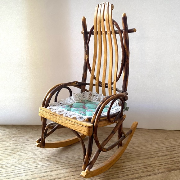 wooden doll rocking chair